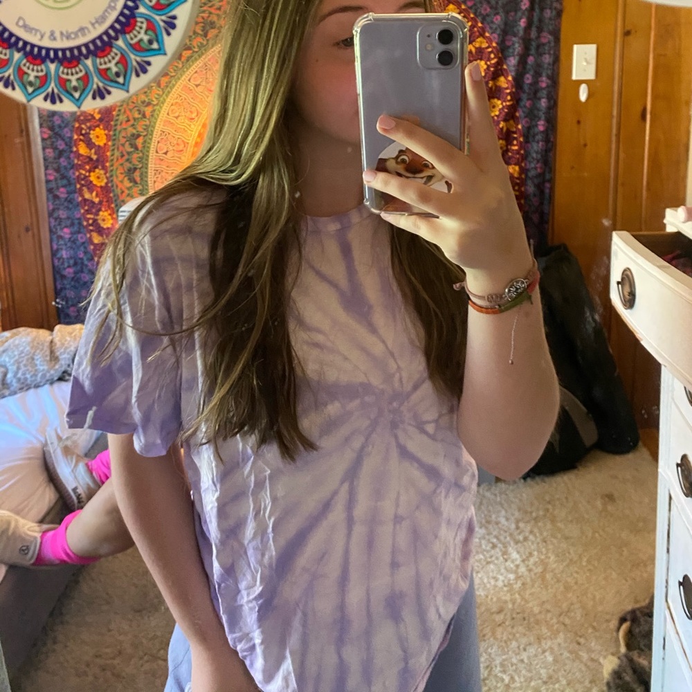 Purple tie dye tee - Picture 3 of 3